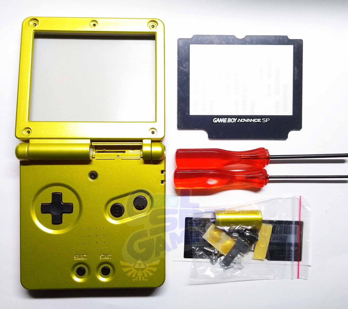 Game Boy Advance SP (GBA SP) Replacement Housing Shell Kit 