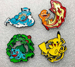 Pkmn Elements Character Pin Badge - Choose your character