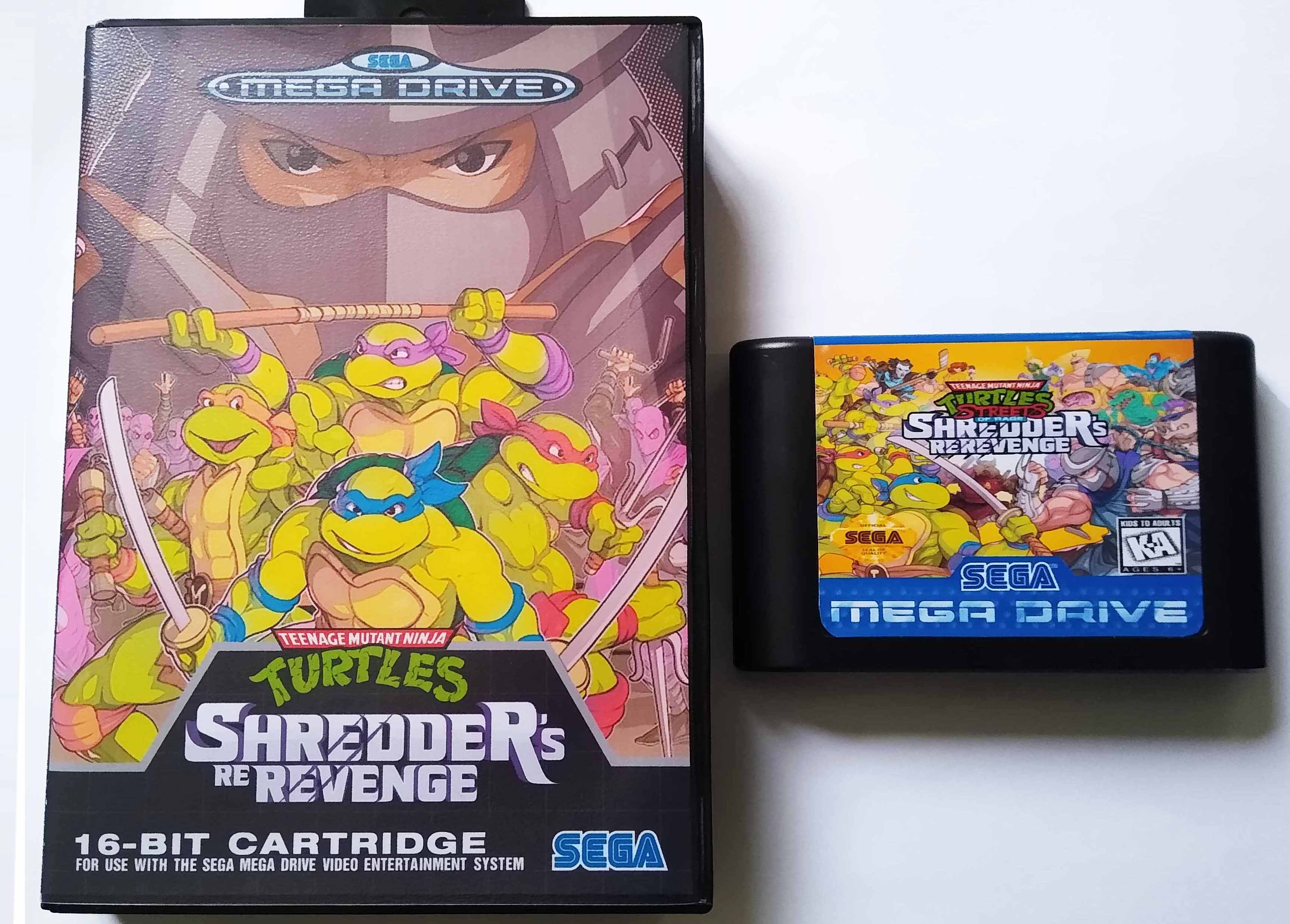 Sega genesis Teenage Mutant Ninja Turtles shredders shops Re-revenge