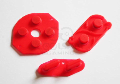 Game Boy DMG Conductive Rubber Silicone Buttons - Red