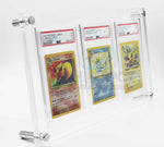 Acrylic UV-Protected Clear Display 3-Card Frame for PSA CGC GG Card Slabs