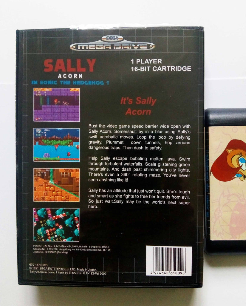 Sally Acorn in Sonic the Hedgehog 2 SEGA Genesis Mega Drive 