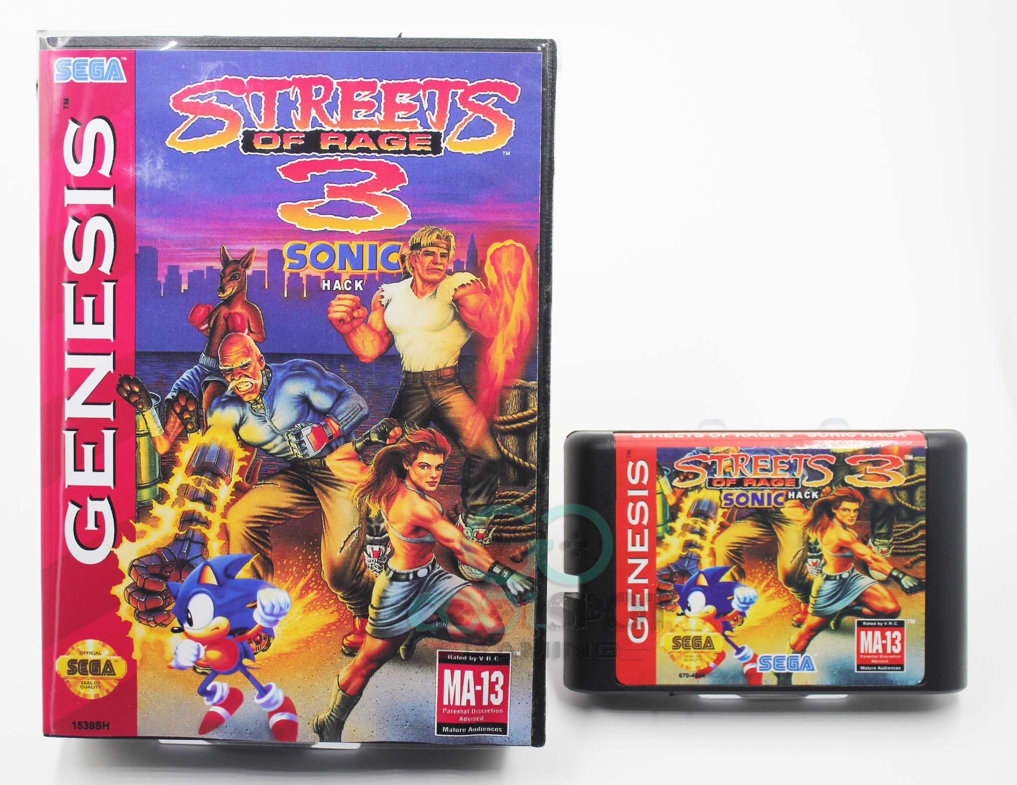 Sonic the Hedgehog in Streets of Rage 3 - Mega Drive Game (NTSC-US) – Cool  Spot Gaming